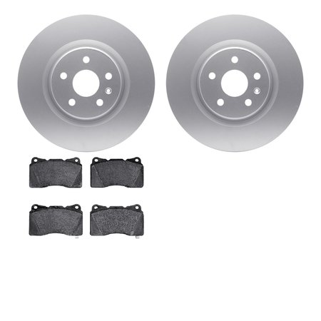 DYNAMIC FRICTION CO 4302-45012, Geospec Rotors with 3000 Series Ceramic Brake Pads, Silver 4302-45012
